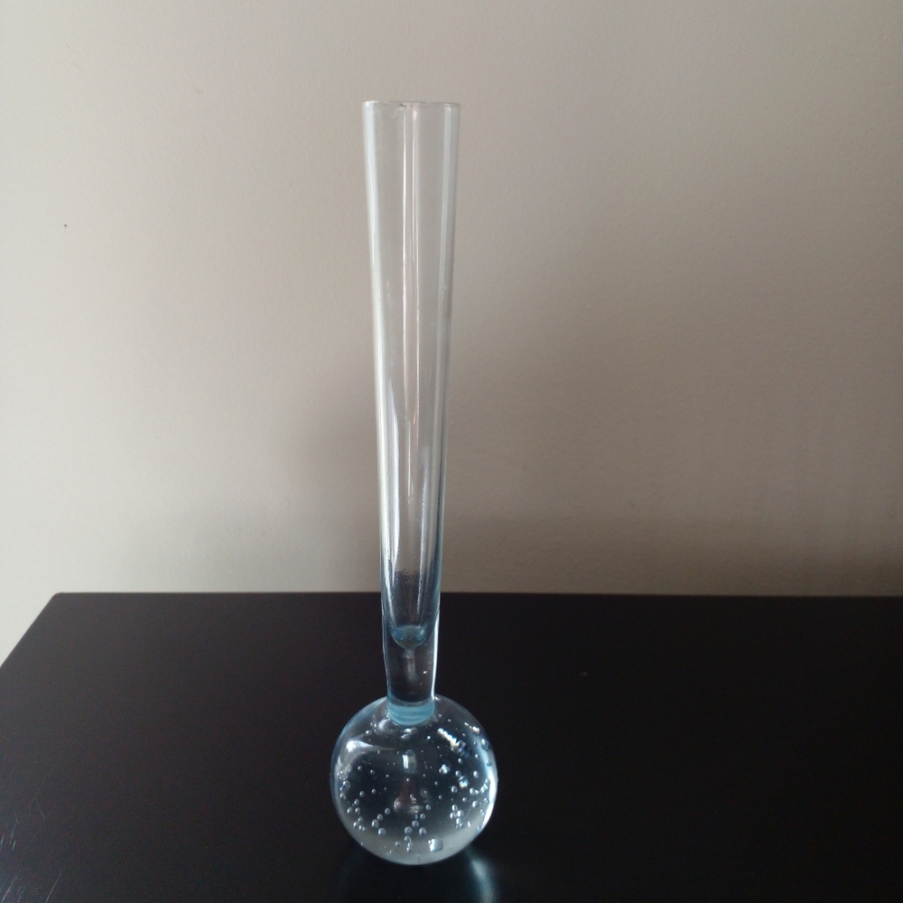 Art Blown Glass Bud Vase, Used, Good Condition.